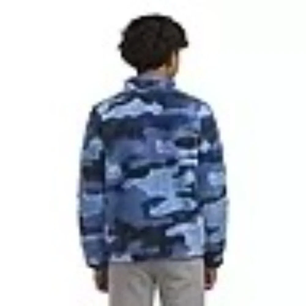 Hurley Boys Sherpa Blue‎ Quarter-Zip Jacket M 8 NWT